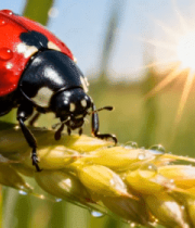 麦穗上的瓢虫特写素材(1)1902#横屏 