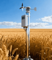 麦田中的气象监测设备3066#横屏 