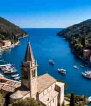  海湾小镇风光全景587#横屏 	 