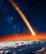 流星划过地球太空景象1656#横屏 