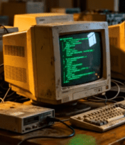 老旧计算机设备展示5064#横屏 