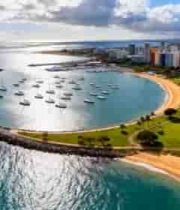  海滨城市海港全景2259#横屏 	 