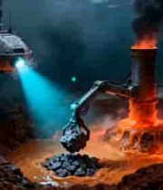  海底机械探测火山场景784#横屏 	 