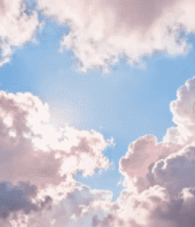 蓝天粉白云朵自然景观825#横屏 