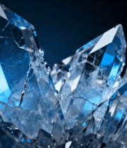 蓝水晶晶体特写素材4982#横屏 