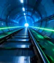  轨道交通隧道内穿梭画面535#横屏 	 