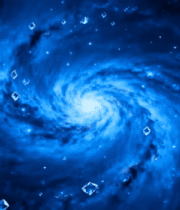 蓝色星云宇宙粒子动态背景2530#横屏 