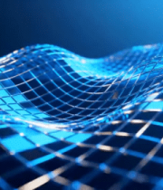 蓝色网格科技背景素材1313#横屏 