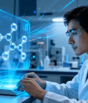 科研人员实验室操作虚拟分子1579#横屏 