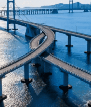 跨海大桥全景俯瞰1044#横屏 