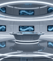 科技感演播室场景519#横屏 