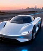  公路上行驶的新能源汽车1271#横屏 	 - 