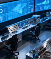 科技监控室多屏幕数据展示657#横屏 