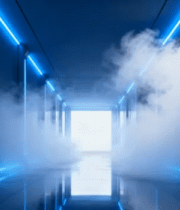 科技感蓝色光线隧道场景1938#横屏 