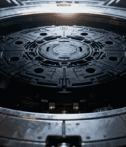 科幻风机械圆盘特写3284#横屏 