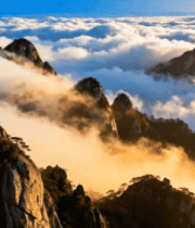 黄山云海风光全景5453#横屏 