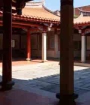  福建古建筑庙宇庭院景观2615#横屏 	 