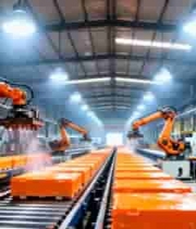  工厂自动化机械臂生产线1646#横屏 	 