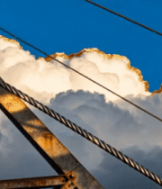 金属结构与蓝天白云素材1114#横屏 