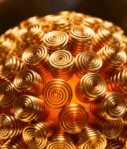 金色螺旋球体渲染素材1707#横屏 