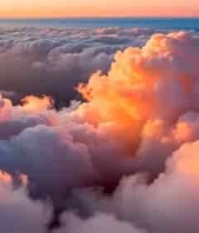  高空俯瞰绚丽云海375#横屏 	 