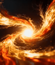 金色粒子光效旋转动态素材648#横屏 