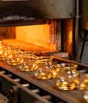  工厂流水线生产玻璃器皿2062#横屏 	 