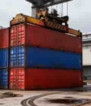  港口集装箱吊运场景2094#横屏 	 