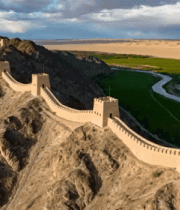 嘉峪关长城自然风光全景1752#横屏 