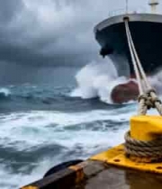  港口货轮停靠码头场景1720#横屏 	 