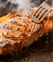 煎制牛排特写素材4023#横屏 