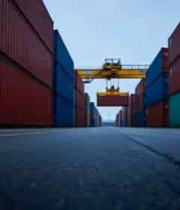  港口集装箱与起重设备场景1226#横屏 	 