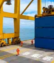  港口集装箱装卸场景1730#横屏 	 