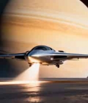  飞船飞掠土星场景694#横屏 	 