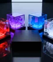  发光彩色立方体展示2519#横屏 	 