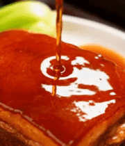 红烧肉浇汁特写画面742#横屏 