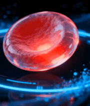 红色球体渲染科技效果4997#横屏 