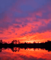 湖边日落自然风光2733#横屏 