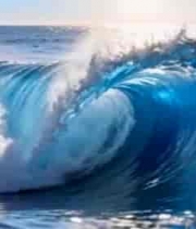  大海汹涌海浪特写2655#横屏 	 