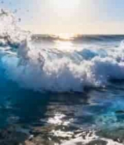  大海浪花阳光海景画面1665#横屏 	 