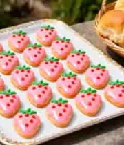  草莓造型甜点特写869#横屏 	 