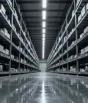  仓库内货架与货物全景2044#横屏 	 