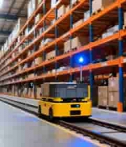  仓库内自动运输小车行驶画面47#横屏 	 