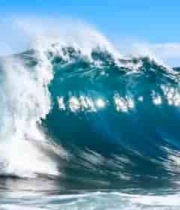  壮阔海浪拍打海面3257#横屏 	 -