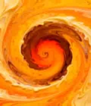  彩色颜料液体漩涡特写2848#横屏 	 