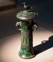  博物馆青铜器文物特写1351#横屏 	 - 