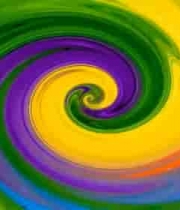  彩色油漆流动纹理画面793#横屏 	 -