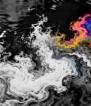  彩色墨水在水中扩散流动1143#横屏 	 -