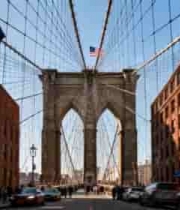  布鲁克林大桥街道景象1055#横屏 	 