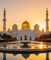  阿布扎比谢赫扎耶德清真寺景观2000#横屏 	 